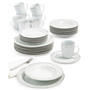 Platinum Vine 32-Piece Dinnerware Set, Service For 8