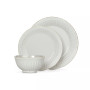 French Perle Groove Blue 12 Pc. Dinnerware Set, Service for 4, Created for Macy's