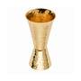 24K Gold Plate Hammered Solid Copper Jigger