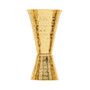 24K Gold Plate Hammered Solid Copper Jigger
