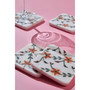 Spring Blossom Marble Coasters, Set of 4