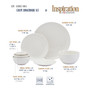 Inspiration by Denmark Round Coupe 42 Pc. Dinnerware Set, Service for 6