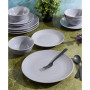 Elite Ramapo Solid Color Speckled 12 Piece Dinnerware Set, Service for 4