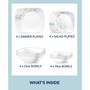 Adlyn 16 Piece Dinnerware Set, Service for 4
