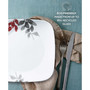 Square Kyoto Leaves 16 Piece Dinnerware Set, Service for 4