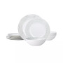 Hammock  Rim 12 Piece Dinnerware Set, Service for 4