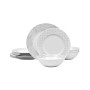 Hammock  Rim 12 Piece Dinnerware Set, Service for 4