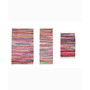 Modern Home Multi Chindi Accent Rug, 3 Piece Set
