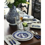 Blue Garden 16 Piece Hand-painted Dinnerware Set