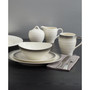 Swirl Graphite 16 Piece Dinnerware Set, Service for 4