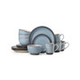 sadie blue 16 pc dinnerware set, service for 4