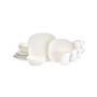 Swirl Square 16 Piece Dinnerware Set, Service for 4
