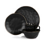 Textured, Uneven Dimpled Design Emilio 16 Piece Stoneware Dinnerware Set, Service for 4