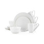 Ava 16 Piece Bone China Dinnerware Set, Service for 4