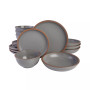 Elite Lagos Double Bowl-16 Piece Dinnerware Set,  Service for 4