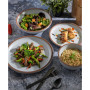 Elite Lagos Double Bowl-16 Piece Dinnerware Set,  Service for 4
