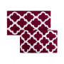 Home 2 Piece Trellis Bathroom Mat Set
