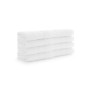 Aegean Eco-Friendly Recycled Turkish Washcloths (8 Pack), 13x13, 600 GSM, Solid Color with Weft Woven Stripe Dobby, 50% Recycled, 50% Long-Staple Ring Spun Cotton Blend, Low-Twist, Plush, Ultra Soft