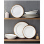 Charlotta Gold 12 Pc Dinnerware Set