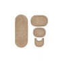Double Ruffle Bath Rug Set, 4 Piece