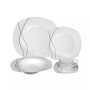 Porcelain 20 Piece Square Dinnerware Set Service for 4