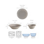 Easton 12 Piece Dinnerware Set