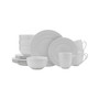 Everyday Whiteware Beaded 16 Piece Dinnerware Set, Service for 4