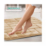 Ultra Soft Non-Slip Plush Memory Foam Bath Rug - Large 20"x32" - Tiled Design