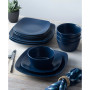 Non Swirl Square Set 12 Piece Dinnerware Set, Service For 4