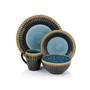 Reactive Glaze Isidora 16 Piece Round Stoneware Dinnerware Set, Service for 4