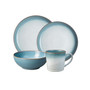 Azure Haze 16-PC Coupe Dinnerware Set, Service for 4