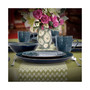 Deep Sea Mozaic Luxurious Dinnerware with Complete Set of 16 Pieces