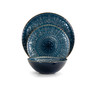 Deep Sea Mozaic Luxurious Dinnerware with Complete Set of 16 Pieces
