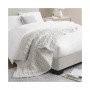 Ruched Reversible Faux-Fur Throw, 50" x  60"