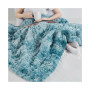 Ruched Reversible Faux-Fur Throw, 50" x  60"