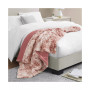 Ruched Reversible Faux-Fur Throw, 50" x  60"