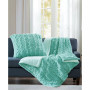Ruched Reversible Faux-Fur Throw, 50" x  60"