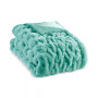 Ruched Reversible Faux-Fur Throw, 50" x  60"