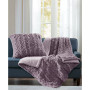 Ruched Reversible Faux-Fur Throw, 50" x  60"