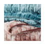 Ruched Reversible Faux-Fur Throw, 50" x  60"