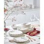 French Perle Berry Holly 12 Pc. Dinnerware Set, Service for 4