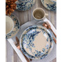 Floral Violet 16 Piece Dinnerware Set, Service for 4