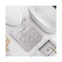 Ultra Soft Non-Slip Plush Memory Foam Bath Rug - Contour 24"x20" - Waffle Design