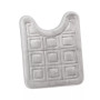 Ultra Soft Non-Slip Plush Memory Foam Bath Rug - Contour 24"x20" - Waffle Design
