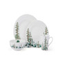 Watercolor Forest Dinnerware Set, 16 Pieces