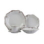 Fleur De Lys 20 Piece Dinnerware Set in White