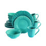 Chloe 16 Piece Turquoise Dinnerware Set