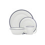 Bistro Blue Band 16-PC Porcelain Dinnerware Set