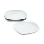 Basics Soft Square Salad Plates, Set of 4, Created for Macy's