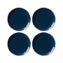 Bay Solid Colors 4 Piece Accent Plate Set, Service for 4